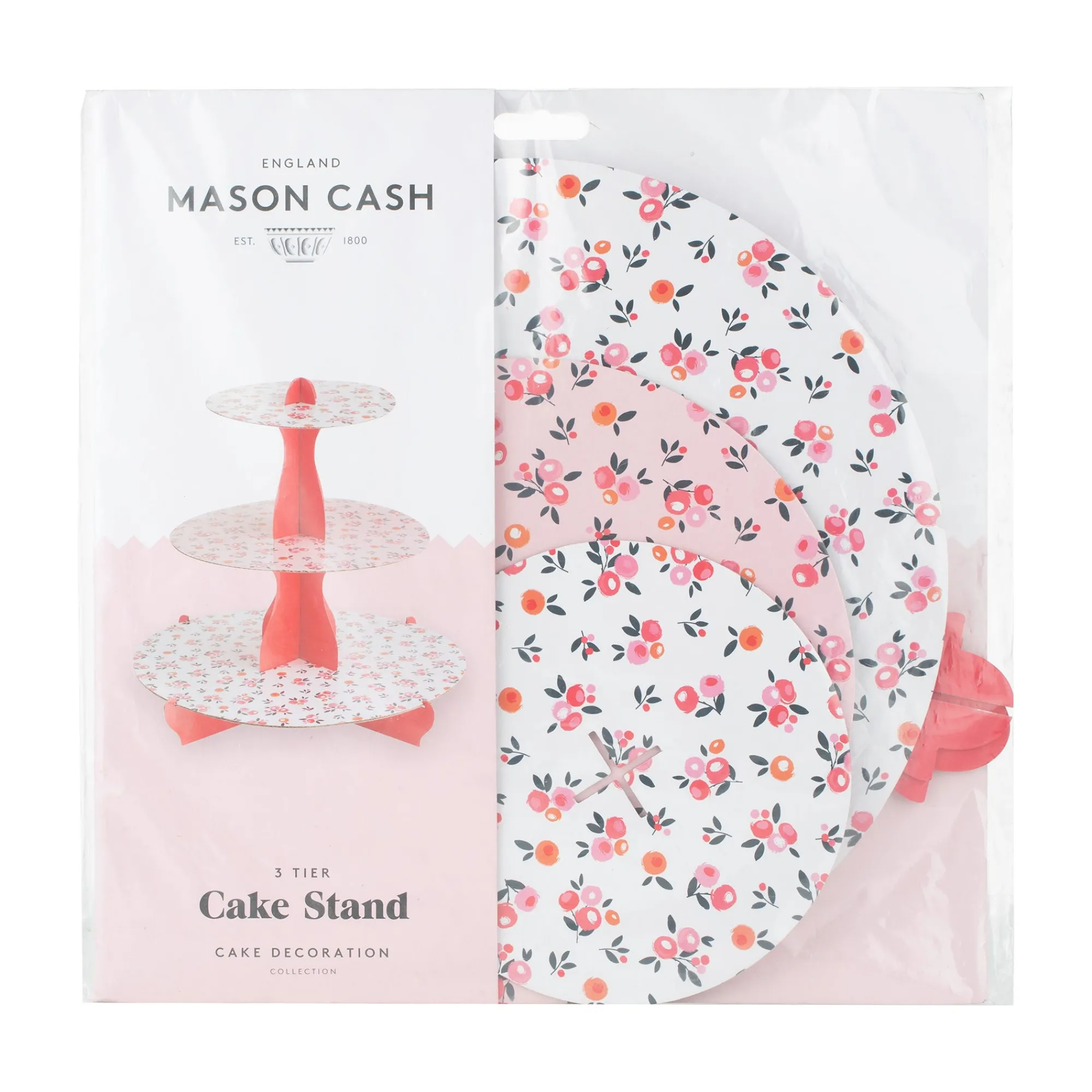 Cake Stands & Boxes>Mason Cash Blossom 3 Tier Cupcake Stand