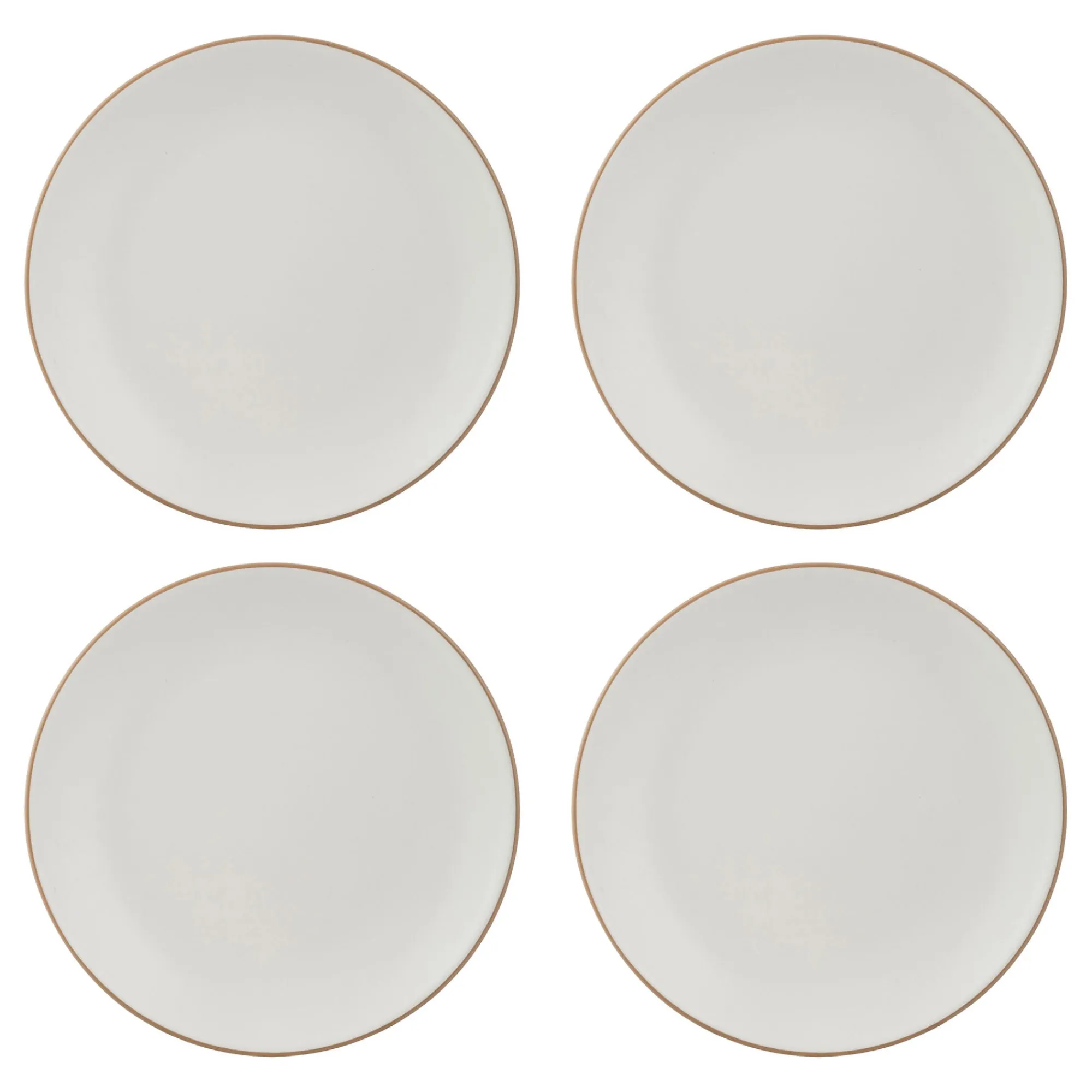 Plates>Mason Cash Classic Collection Set 4 Cream Dinner Plates