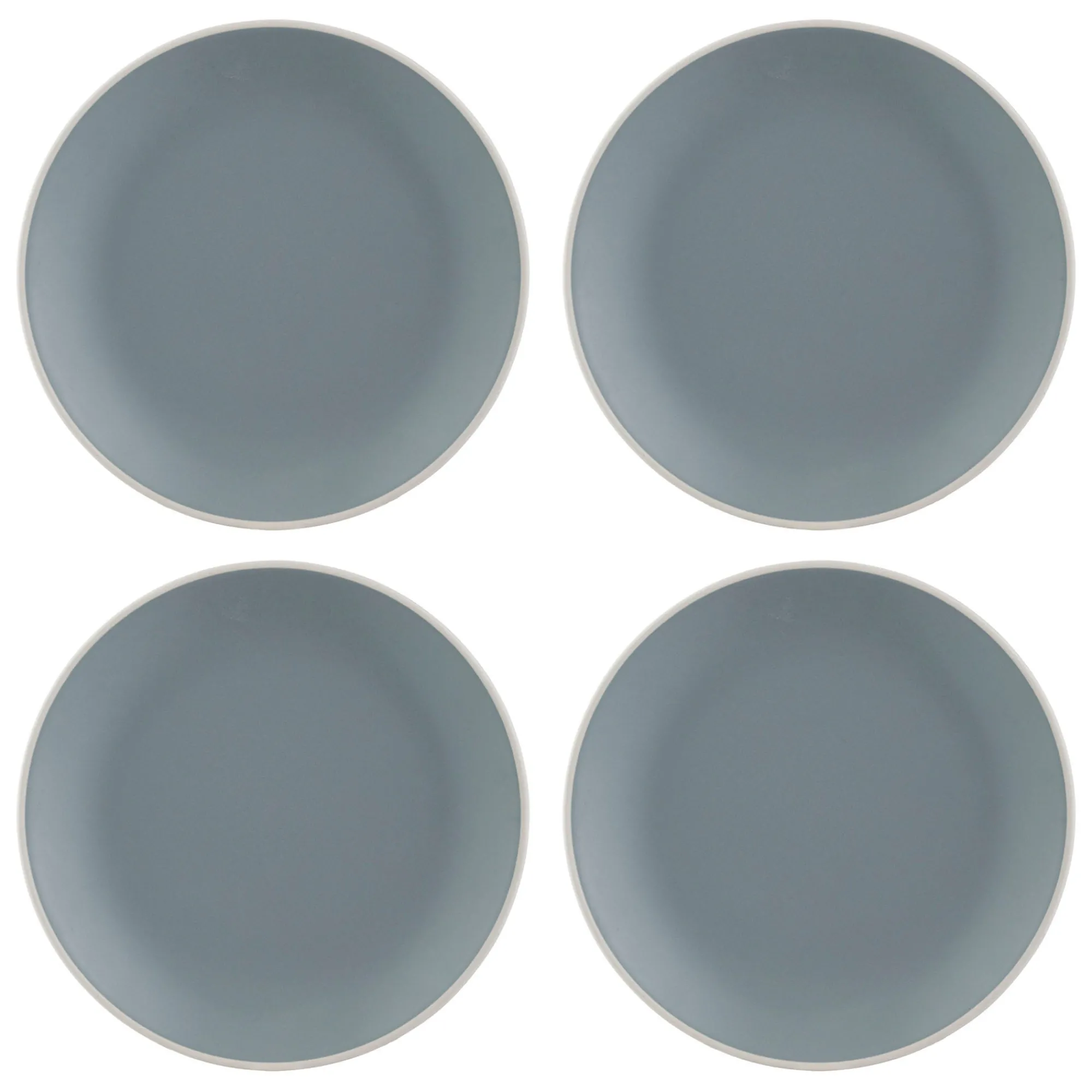 Plates>Mason Cash Classic Collection Set 4 Grey Dinner Plates