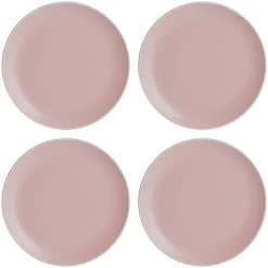 Plates>Mason Cash Classic Collection Set 4 Pink Dinner Plates