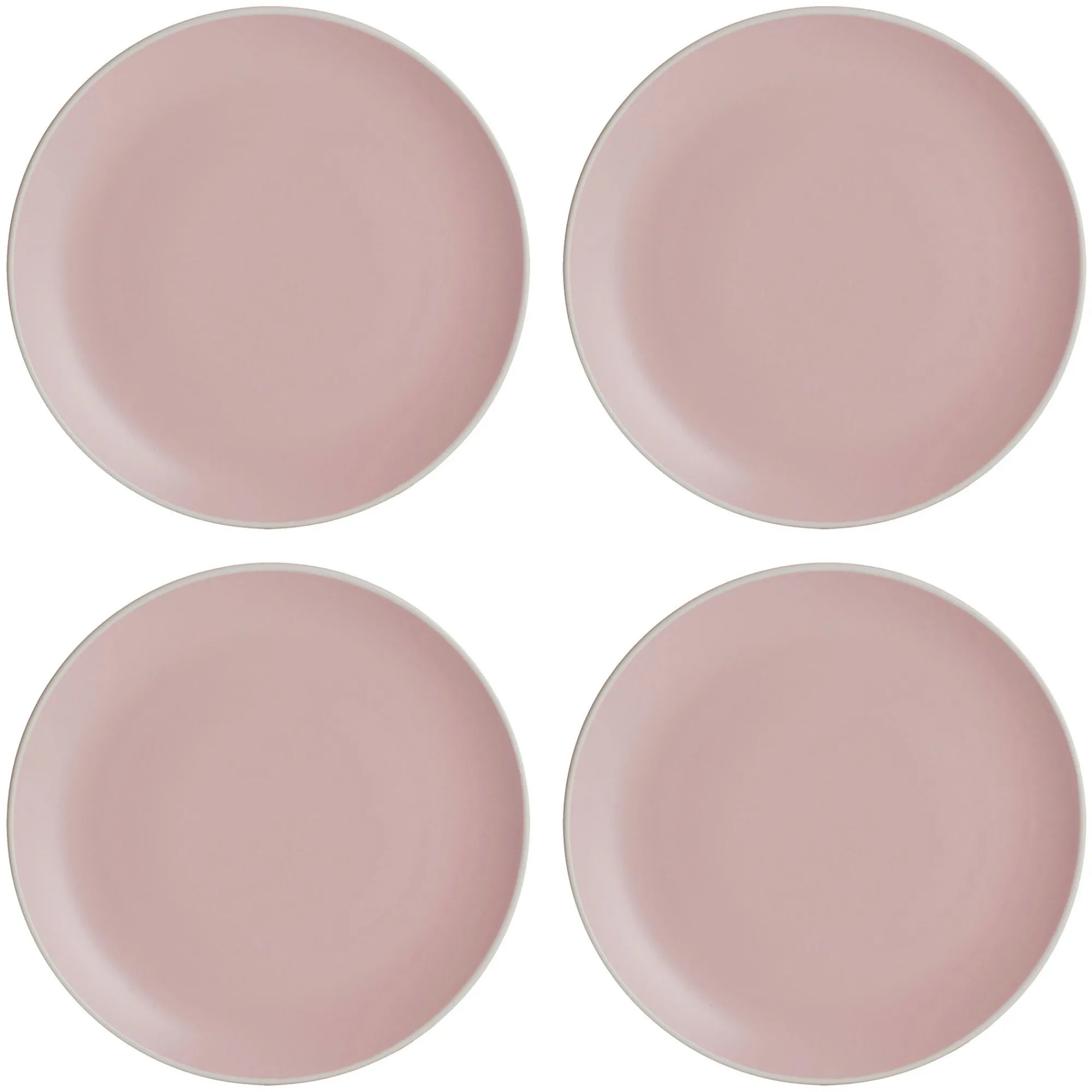 Plates>Mason Cash Classic Collection Set 4 Pink Dinner Plates