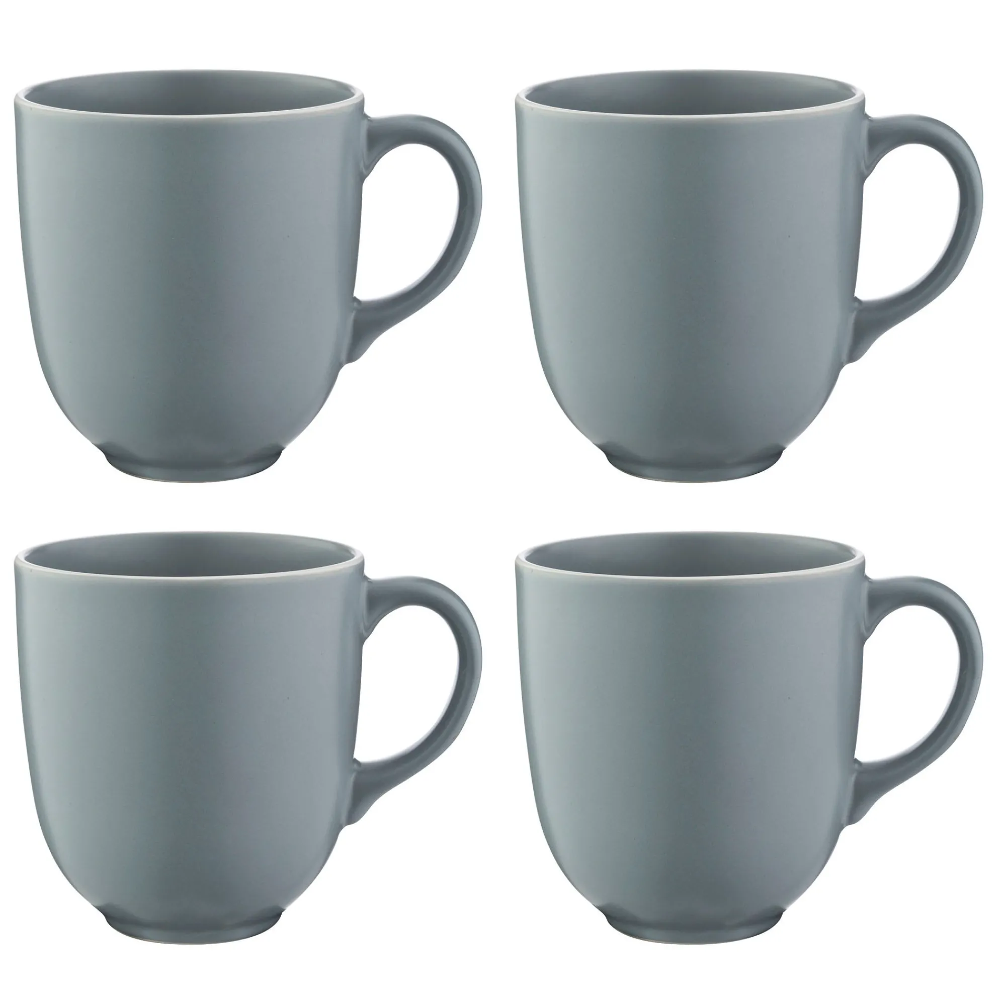 Mugs>Mason Cash Classic Collection Set Of 4 Grey Mugs 400ml