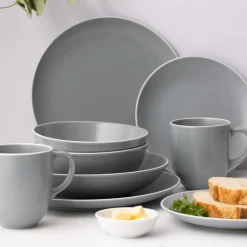 Plates>Mason Cash Classic Collection Set Of 4 Grey Side Plates