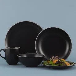 Plates>Mason Cash Classic Collection Set Of 4 Black Side Plates