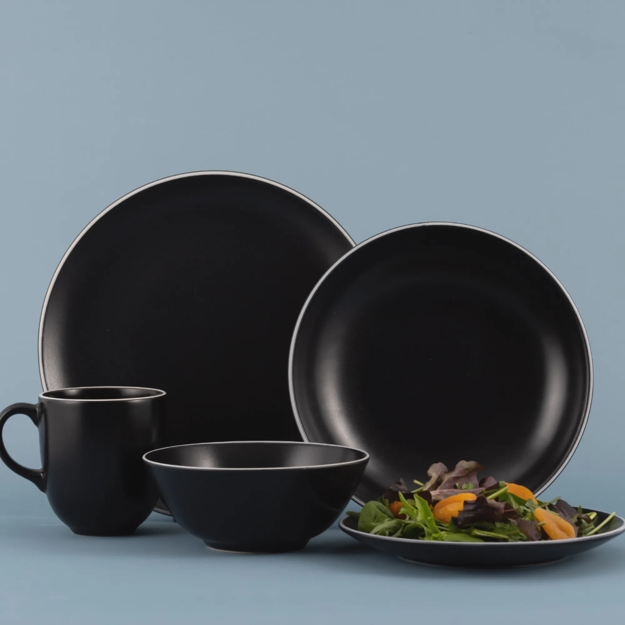 Plates>Mason Cash Classic Collection Set Of 4 Black Side Plates