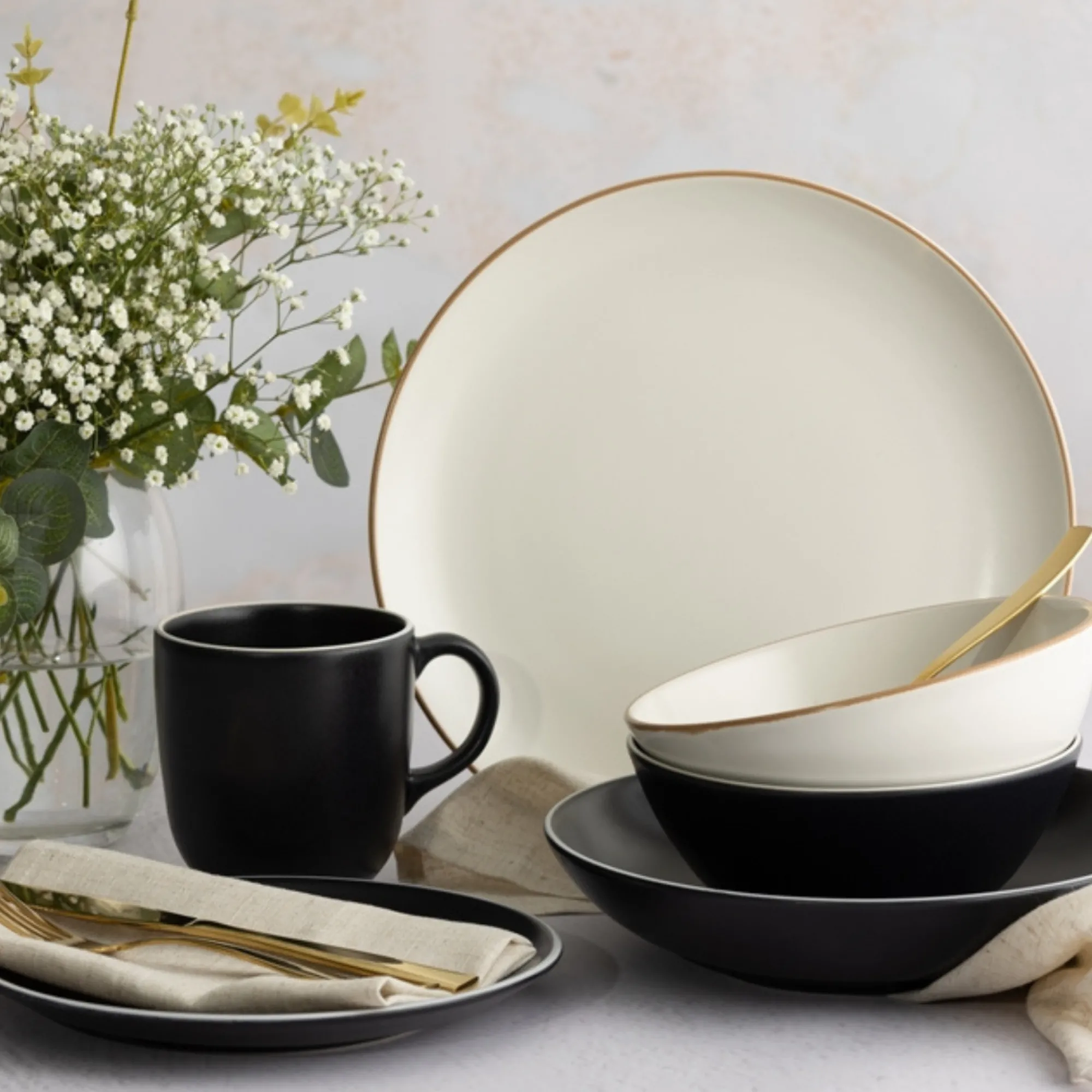 Bowls>Mason Cash Classic Collection Set Of 4 Cream Bowls