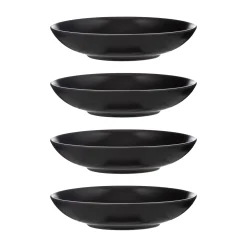 Bowls>Mason Cash Classic Collection Set Of 4 Black Pasta Bowls