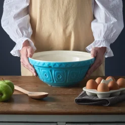 Colour Mix Mixing Bowls>Mason Cash Colour Mix S18 Turquoise Mixing Bowl 26cm
