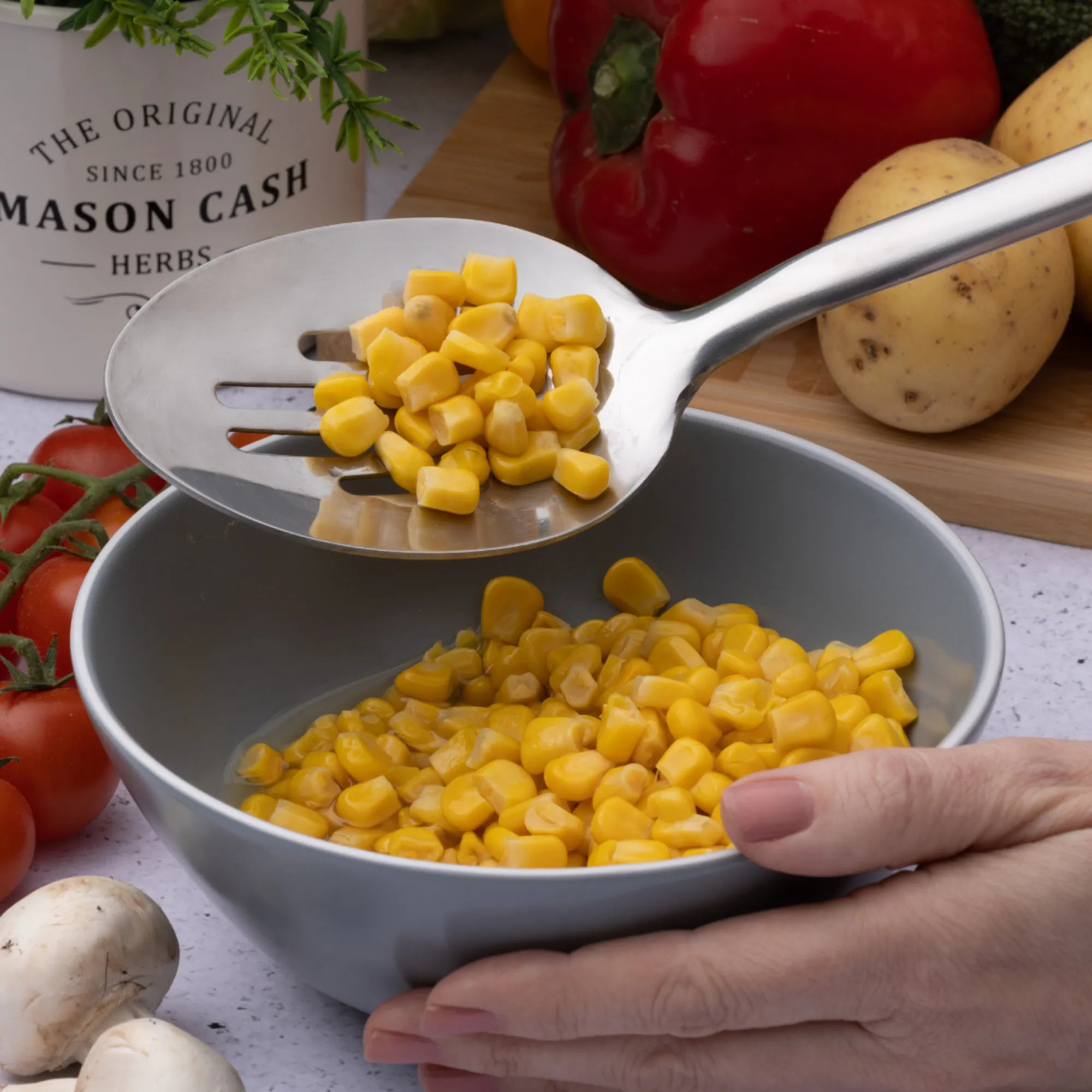 Stainless Steel Utensils>Mason Cash Essentials Stainless Steel Slotted Spoon