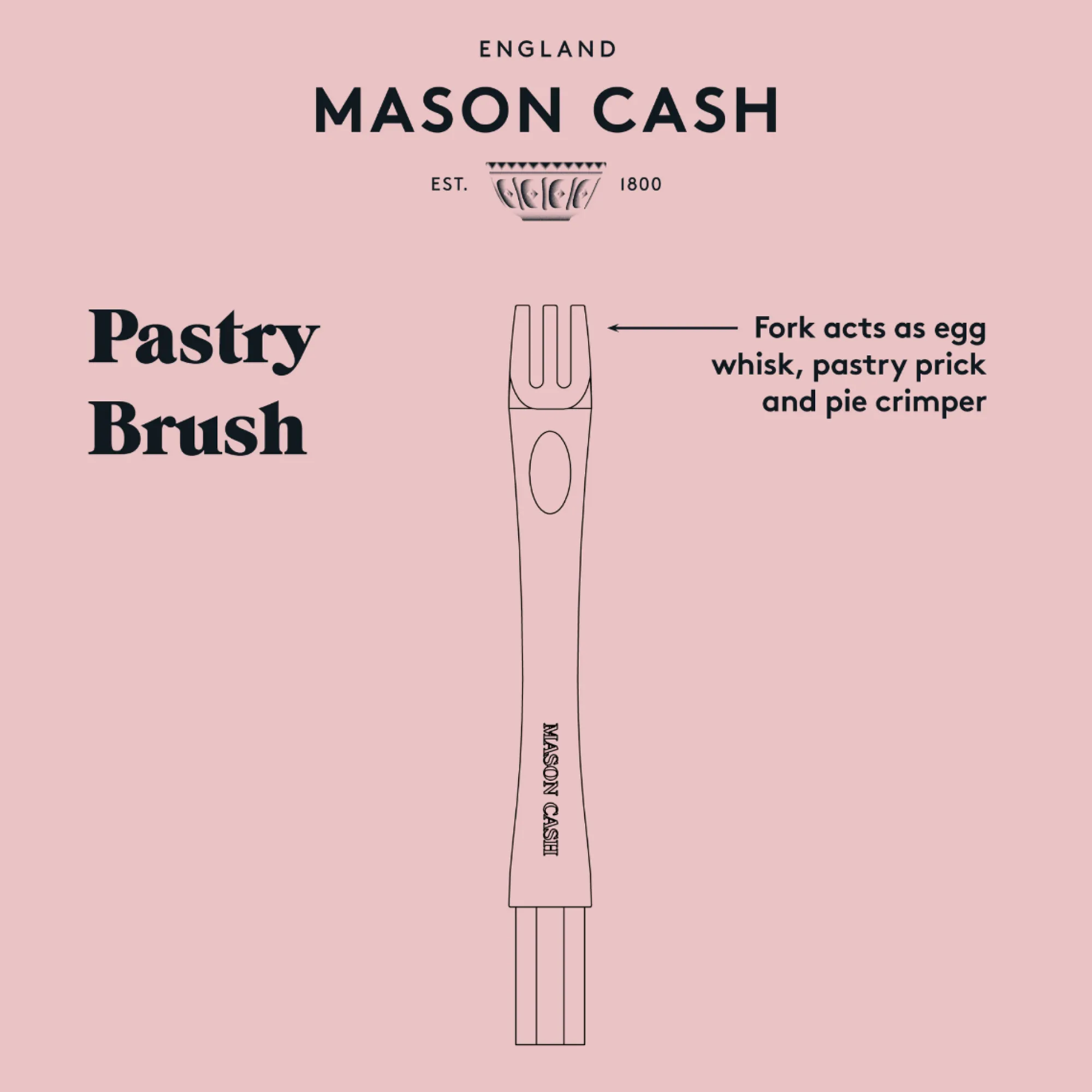 Innovative Kitchen Utensils>Mason Cash Innovative Kitchen Pastry Brush & Fork