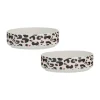Decorated Pet Bowls|Cat Bowls>Mason Cash Leopard Print Set Of 2 Cat Bowls 13x4cm