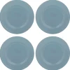 Plates>Mason Cash Linear Set Of 4 Blue Dinner Plates