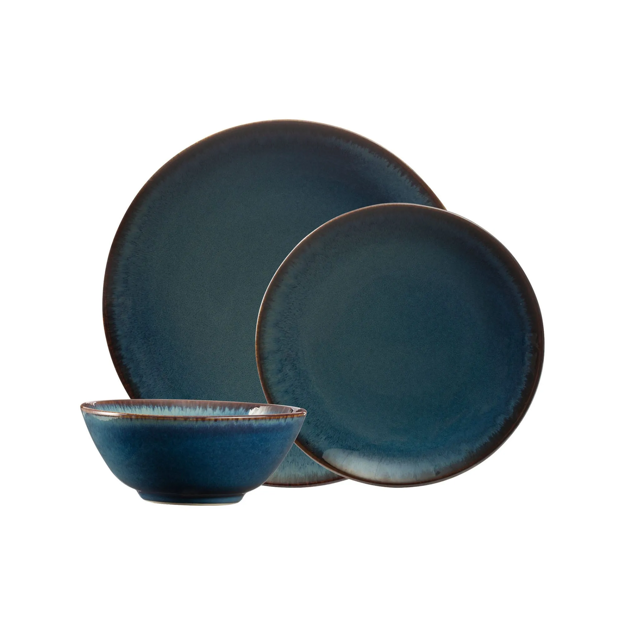Dinner Sets>Mason Cash Reactive Blue 12 Piece Dinner Set M/O
