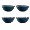 Bowls>Mason Cash Reactive Blue Set Of 4 Bowls 16.5cm