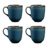 Mugs>Mason Cash Reactive Blue Set Of 4 Mugs 400ml