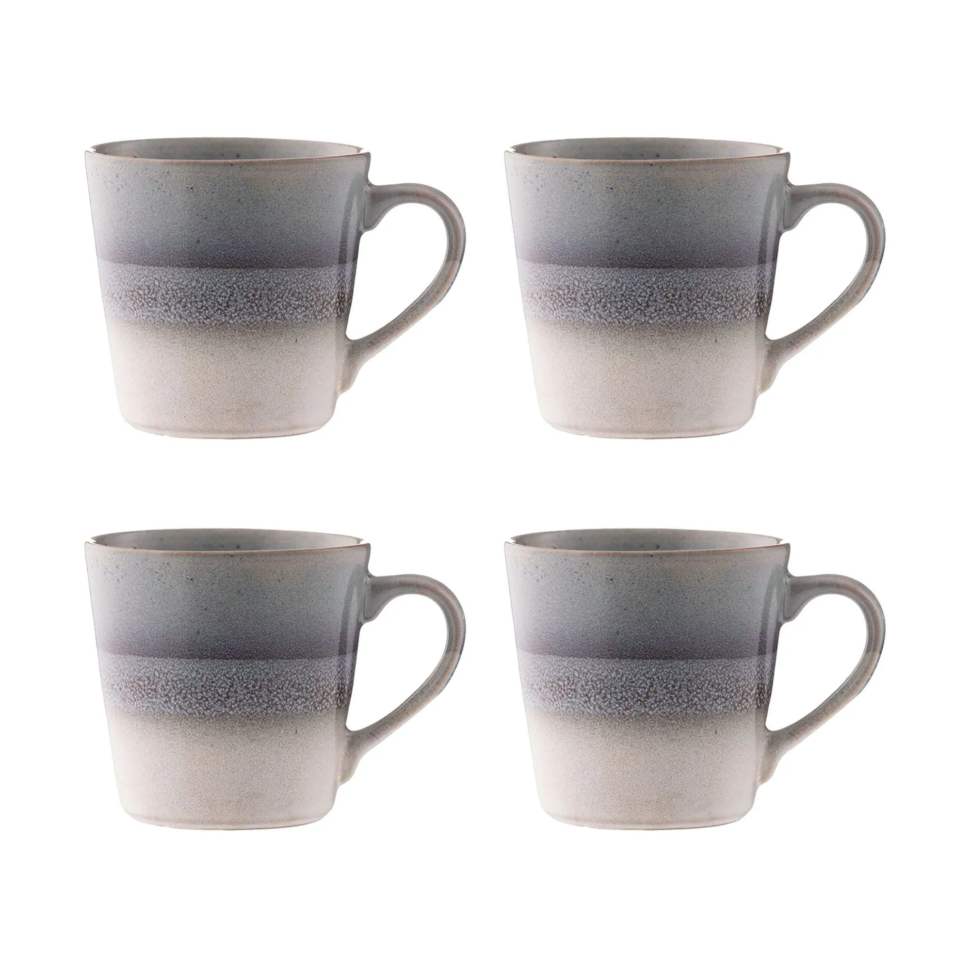 Mugs>Mason Cash Reactive Fade Set Of 4 Mugs Grey