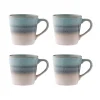 Mugs>Mason Cash Reactive Fade Set Of 4 Mugs Blue