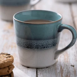 Mugs>Mason Cash Reactive Fade Set Of 4 Mugs Blue