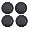 Plates>Mason Cash Reactive Linear Black Set Of 4 Dinner Plates
