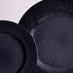 Plates>Mason Cash Reactive Linear Black Set Of 4 Side Plates