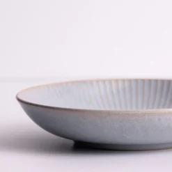 Bowls>Mason Cash Reactive Linear Grey Set Of 4 Pasta Bowls