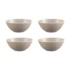 Bowls>Mason Cash Reactive Linear Grey Set Of 4 Bowls 16cm