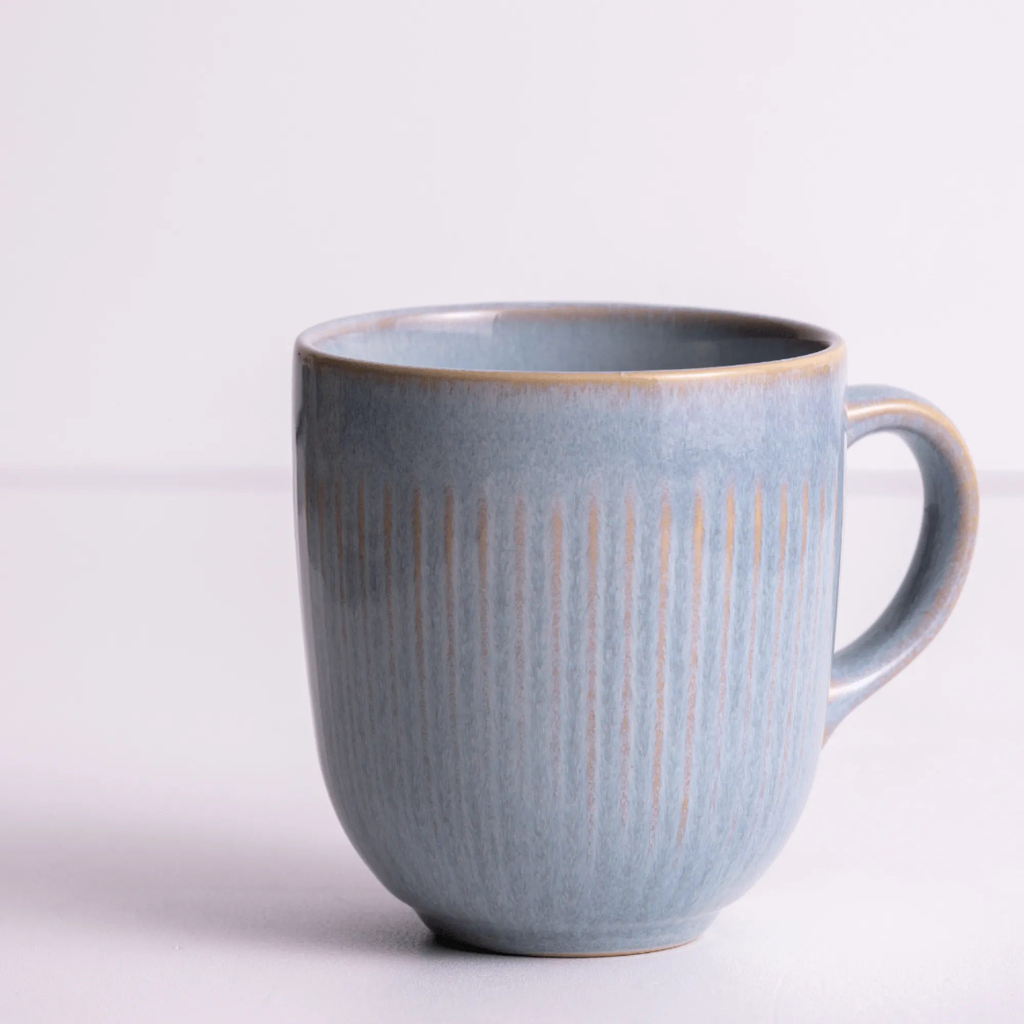 Mugs>Mason Cash Reactive Linear Grey Set Of 4 Mugs 400ml