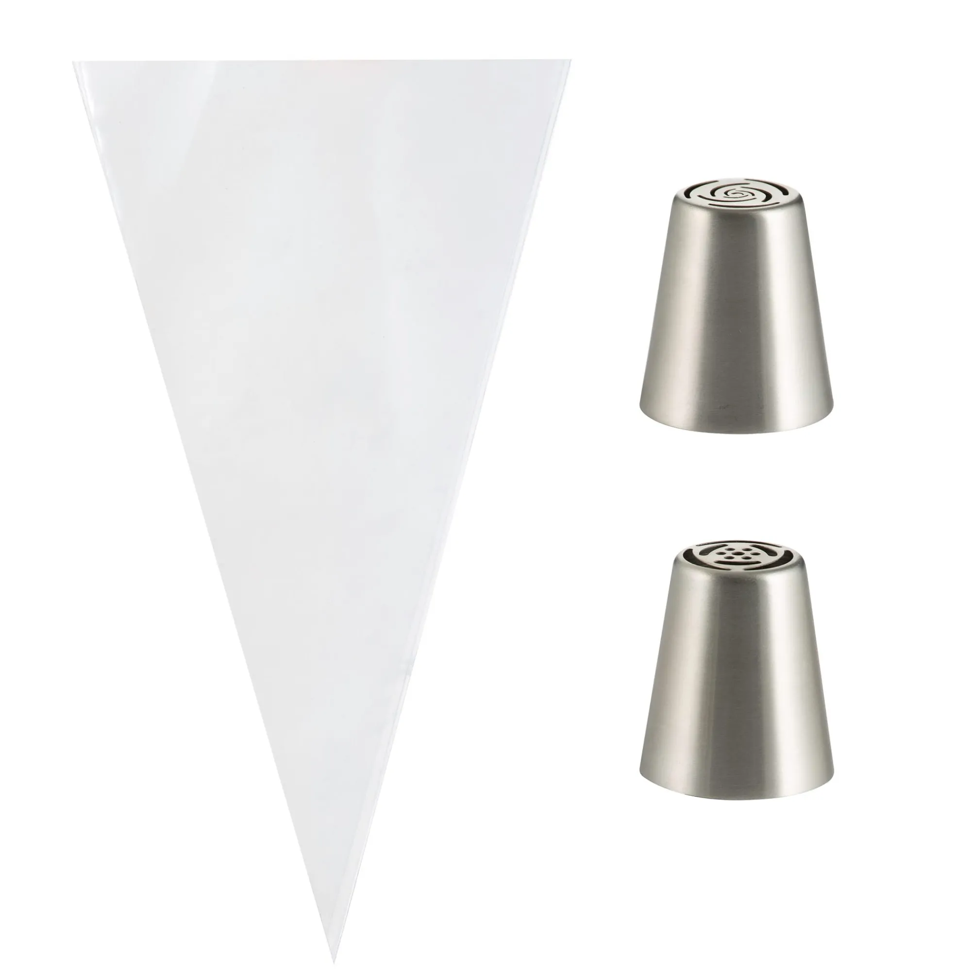 Piping & Icing>Mason Cash Set 2 Russia Nozzles & 6 Bags