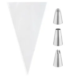 Piping & Icing>Mason Cash Set Of 3 Medium Nozzles 6 Bags