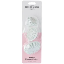 Floral & Plunger Cutters>Mason Cash Set Of 3 Flower Plunger Cutters