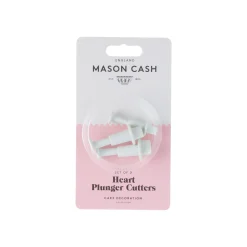Floral & Plunger Cutters>Mason Cash Set Of 3 Mini Heart Plungers