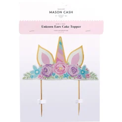 Cupcake Cases & Toppers>Mason Cash Unicorn Ears Topper