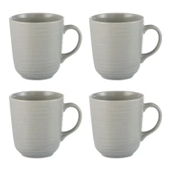 Mugs>Mason Cash William Mason Set Of 4 Grey Mugs 400ml