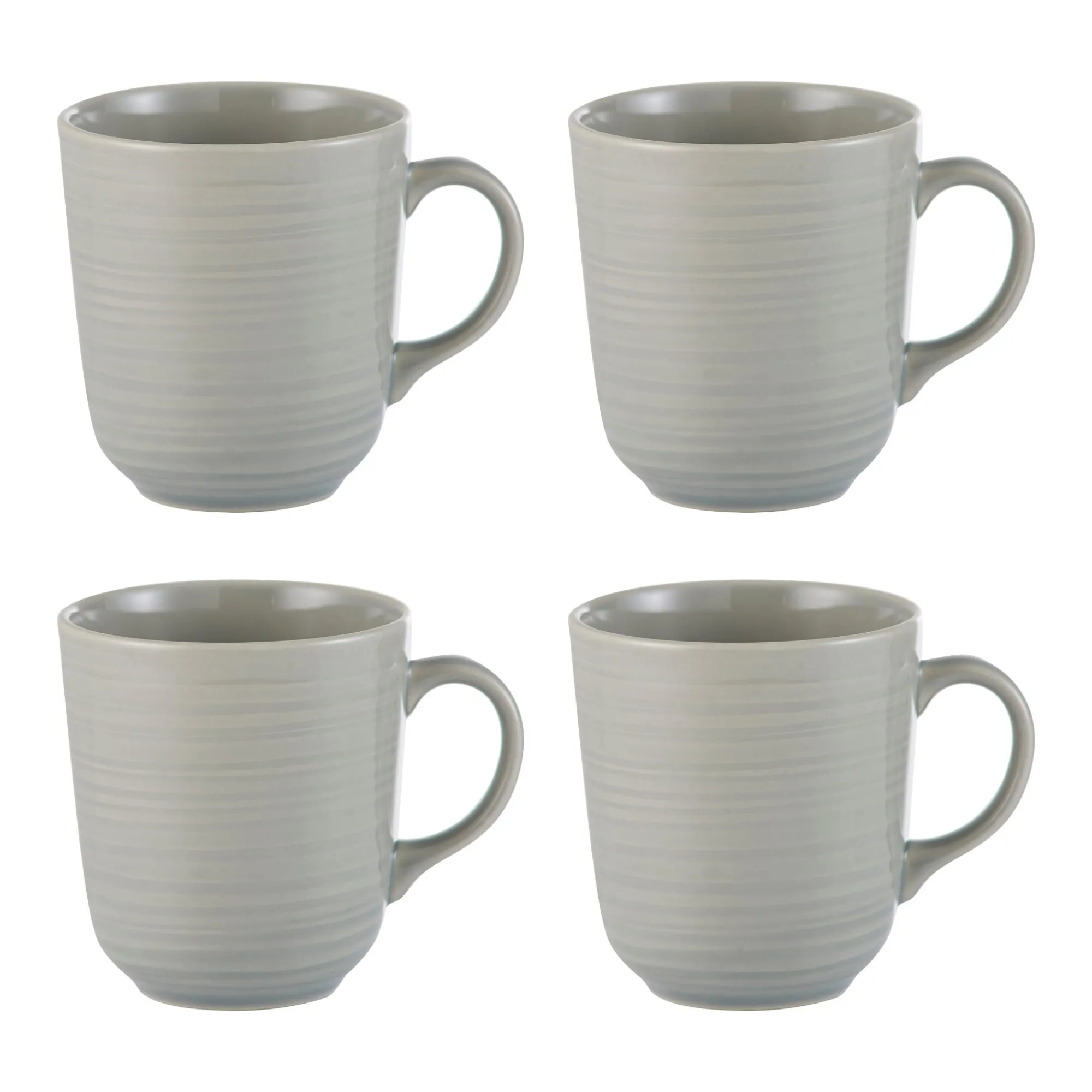 Mugs>Mason Cash William Mason Set Of 4 Grey Mugs 400ml