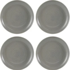 Plates>Mason Cash William Mason Set Of 4 Grey Dinner Plates