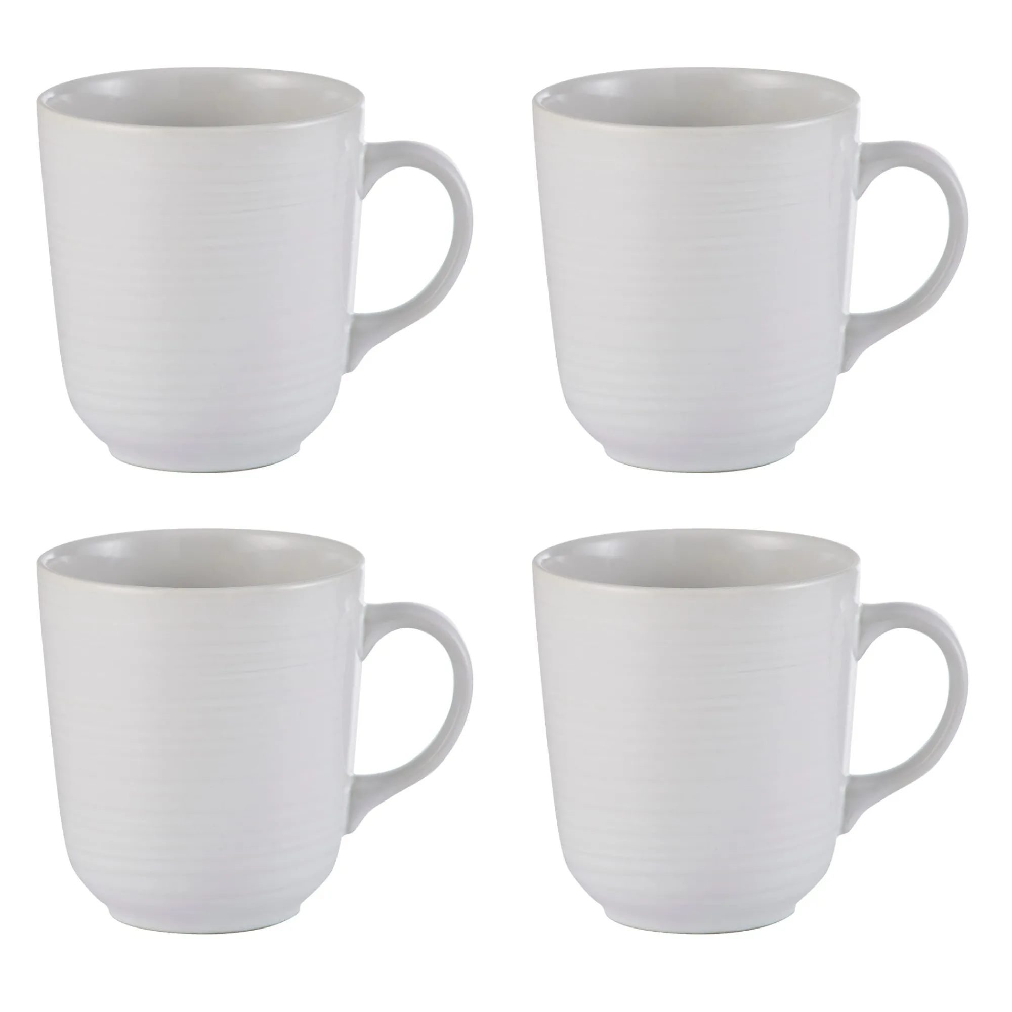 Mugs>Mason Cash William Mason Set Of 4 White Mugs 400ml