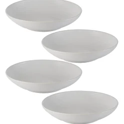 Bowls>Mason Cash William Mason Set Of 4 White Pasta Bowls