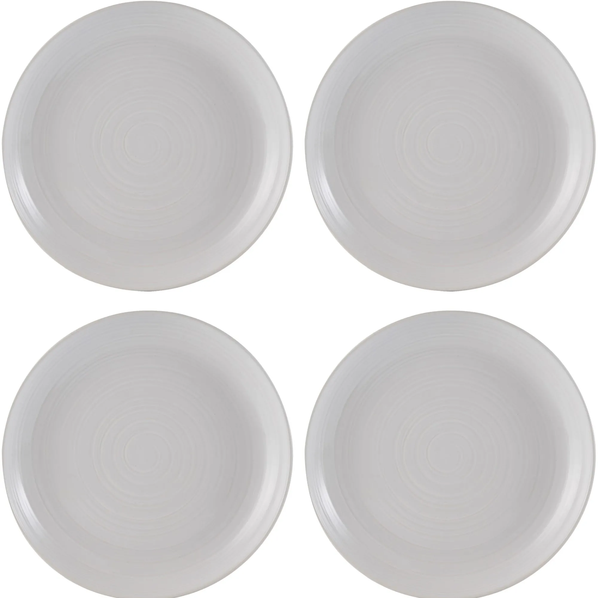 Plates>Mason Cash William Mason Set Of 4 White Dinner Plates